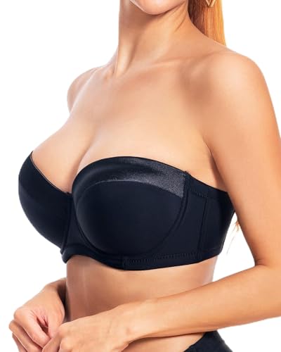 Dvpol Strapless 36c Bras for Women Push up