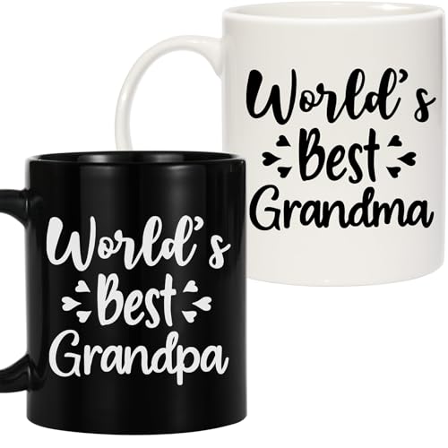 Breezy Valley Grandma and Grandpa Mugs, Grandparents Christmas Gifts from