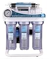 Bluonics Ultraviolet Reverse Osmosis 100GPD Water Filter System for Drinking Water with 6W Under Sink UV - 6 Stage 100GPD RO Filter NSF Certified Membrane and Clear Housings