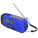 Kurbelradio Tragbare Notfallradio mit Handkurbel LED Taschenlampe, IPX3 Wasserdicht Solar Radio mit Laterne, USB Aufladung Weltempfänger, Powerbank Handy Ladegerät für Camping (Europäisches)