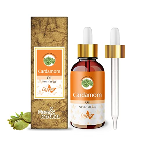 Image of Crysalis Cardamom Oil 50 ml (1.69 fl oz) - Warm Spice Aromatic Oil for Skincare, Haircare, DIY Formulations, Soaps & Cream Blends
