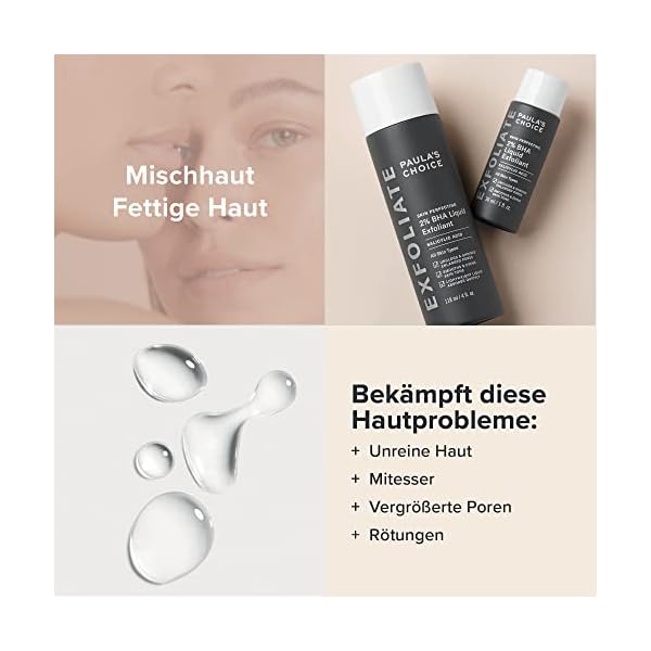 Paula's Choice SKIN PERFECTING 2% BHA Liquid Peeling - Gesicht Exfoliant mit Salicylsäure gegen Mitesser, Pickel… – Bild 5