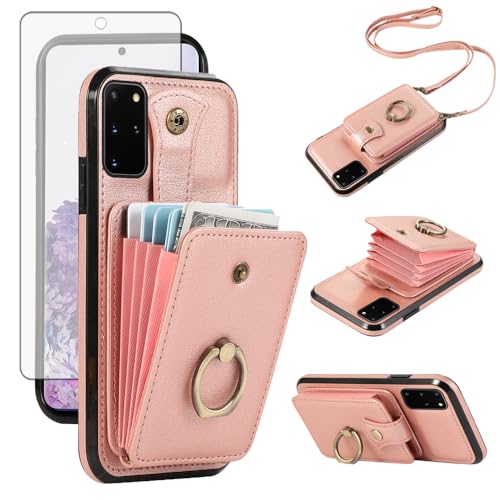 Étui portefeuille Samsung S20 FE pour femme, idéal en voyage avec bandoulière