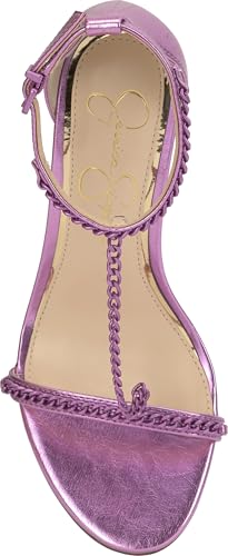 Image of Jessica Simpson Women's Qiven T-Strap High Heel Sandal with Chain Detail