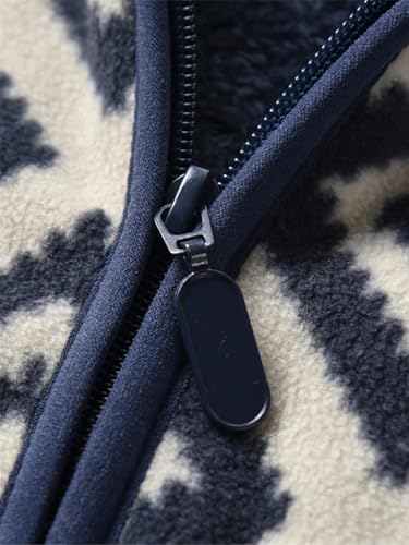 Tenna Teki Boys' Vintage Plaid Printed Stand Collar Zipper Jacket - Warm Casual Outerwear4