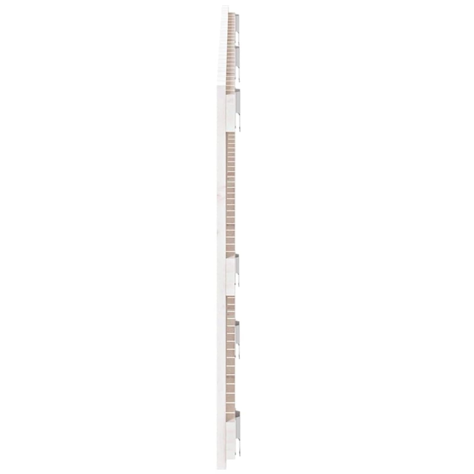 ZEYUAN Cabecero de Cama de Pared, Cabezal Cama, Decorativos Cabeceros De Cama, Cabecero Juveniles, Cubrecabecero, Madera Maciza Pino Blanco 147x3x60 cm