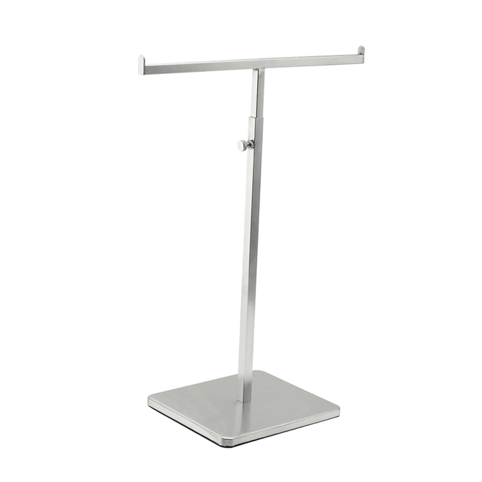 Fenteer Purse Display Stand Rack Props Organizer Storage Adjustable Closet Hanger Shelf Scarf Handbag Holder for Wig,Hat,Bracelet,Props,Jewelry,Silver A,Height 38.5cm-64cm,Base 15cmx17cm