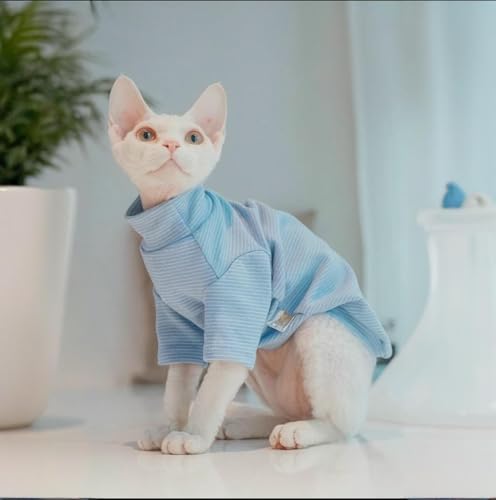 Chemise pullover Sphynx vêtement chaud manches longues chat sans cheveux Devon Rex - 5