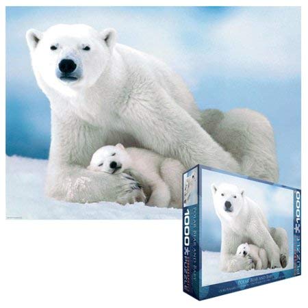 EuroGraphics Polar Bear and Baby 1000 Piece Puzzle