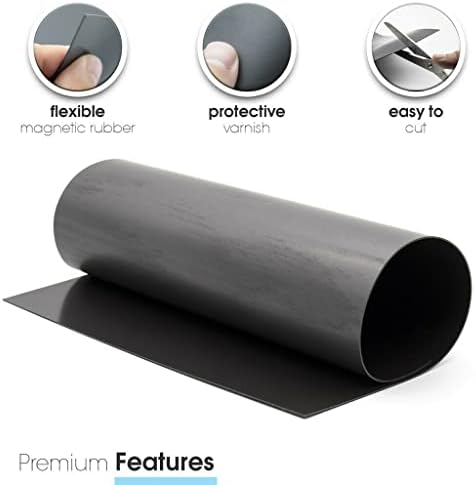 TMS A4 Magnetic Sheets - Magnets for Crafts, 0.4mm Flexible Sheeting for Die Storage, Art, Crafts or Making Your own Fridge Magnets - 10 Pack - by The Magnet Shop
