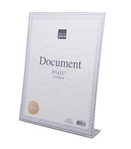 Kiera Grace Contemporary Document-Frames, 8.5" X 11", Clear #TOP1