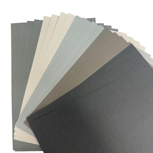 Papier cartonné épais gris 230g pour scrapbooking, loisirs créatifs et cartes