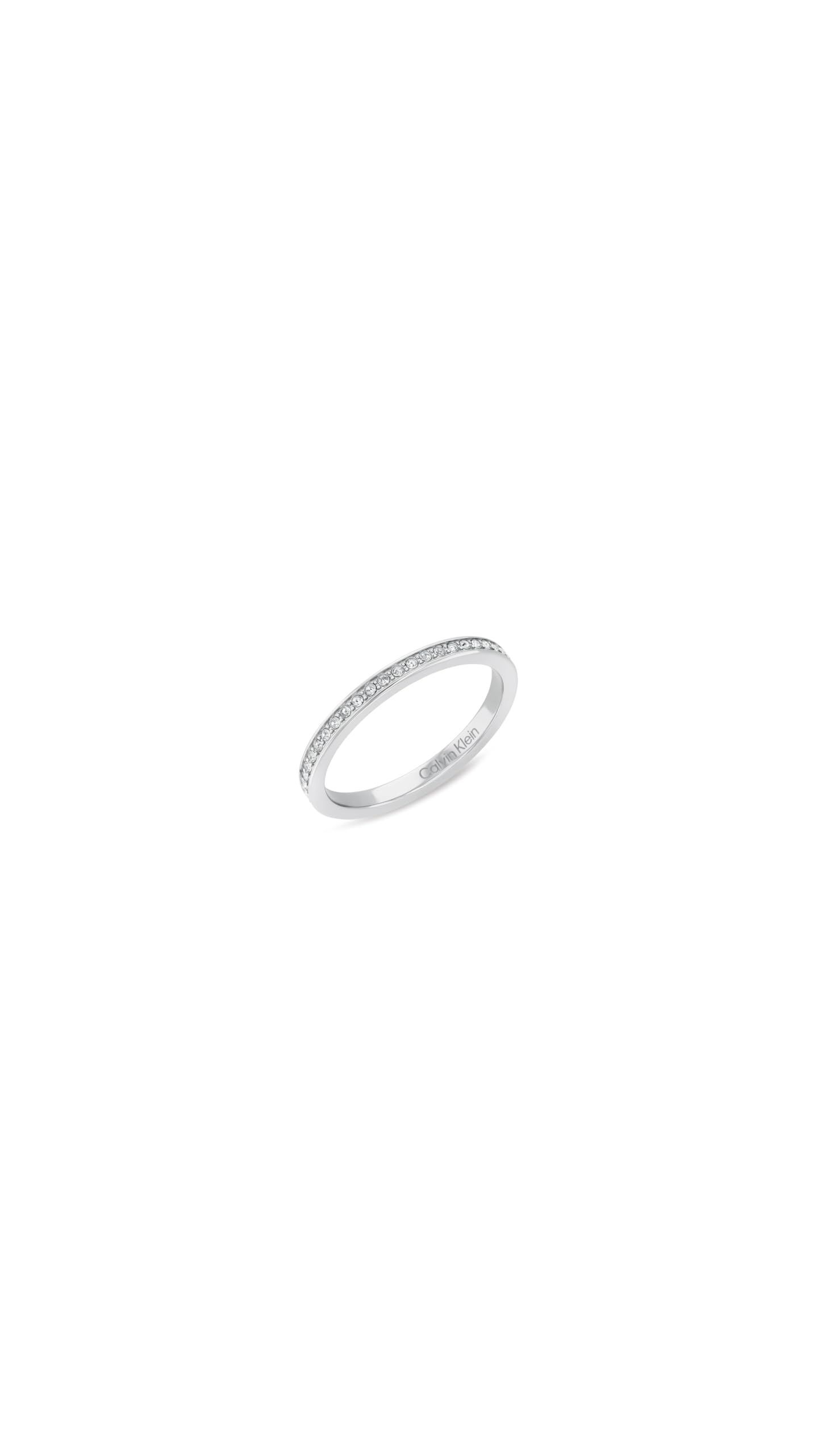 Calvin Klein Collezione CK TRIO per Donna Set di 3 Anelli in Acciaio Inossidabile con Cristalli – Disponibile in Argento o Oro