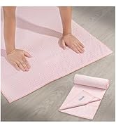 Amazon.co.jp: ヨガタオル ホットヨガ ヨガマットラグ 滑り止め付き