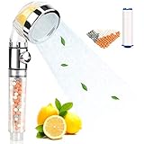 🚿【Austauschbar PP- Baumwolle Filter】 Zusätzlich zur Filter Kugel enthalten wir auch ein Filterelement aus PP-Baumwolle. Filtern 99% Sand, Rost, Chlor, Verunreinigung & unangenehmen Geruch