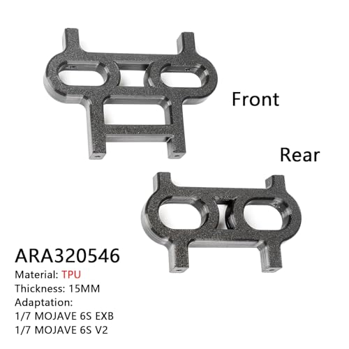 Image of 2PCS TPU Front Bumper Loop (F&R) for ARRMA 6S 1 /7 Mojave EXB V2 V1 | Front Bumper Guard Protector Lightweight Rebound, Front Flexible Nylon Chassis Bumper Loop Bar Absorb Upgraded Part ARA320546
