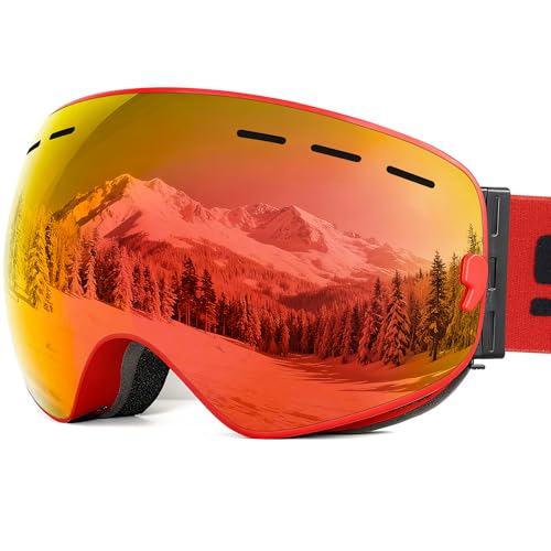 Masque de ski SPOSUNE haut de gamme avec double lentille interchangeable et OTG