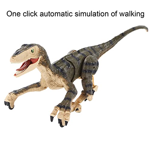 Dinossauros grandes de controle remoto, simulador de 2,4 G, velociraptor de controle remoto recarreg
