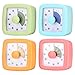 4 PCS Visual Timer, 60 Minutes Countdown Clock, Colored Mechanical Time Management Tool, Quiet Operation Design with Clear Dial Display for Reading, Home Office Focus, Productivity Training