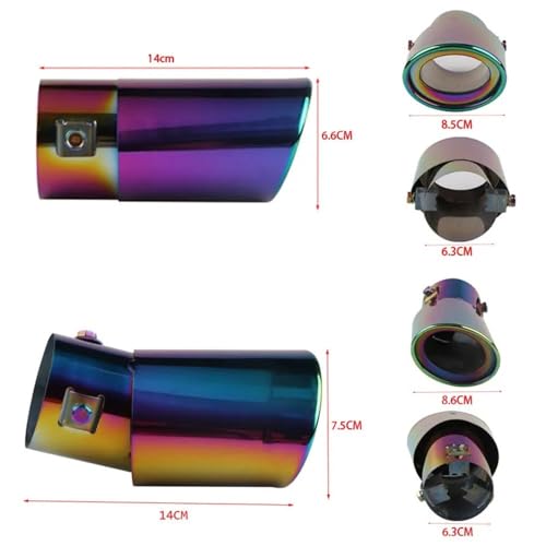 Embout echappement universel pour masquer un pot rouille de voiture - 6