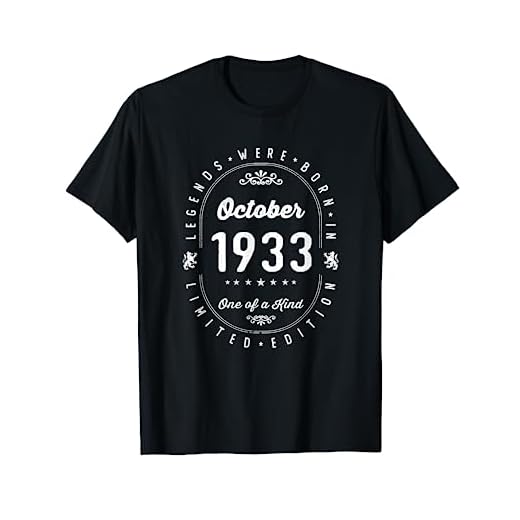 89 años Cumpleaños Las Leyendas nacen en Octubre de 1933 Camiseta