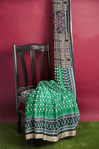 OdiKala green sambalpuri silk saree – image 5