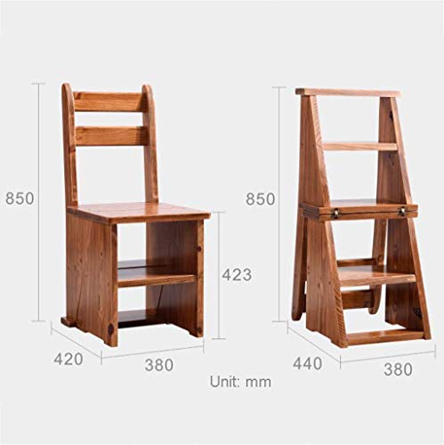 Tabouret d'escalade en bois massif pliable et durable DASHADAO
