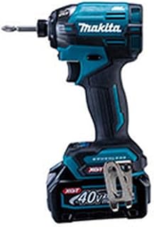 Makita 牧田 Led 灯 充电式冲击钻 (蓝色) 40Vmax2.5Ah 附带2个电池・充电器・收纳盒 TD002GRDX