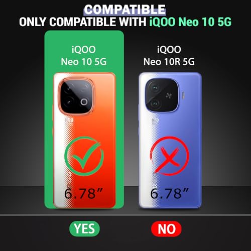 Image of TheGiftKart Sleek Back Cover Case for iQOO Neo 10 5G | Slim Fit Protective Design | Ultra Matte Finish | Camera Protection Bump | Soft Silicon Back Cover Case for iQOO Neo 10 5G (Silicone, Black)