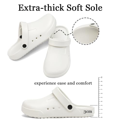 Image of Nihaoya Clogs for Men and Womens Garden Shoes Slip-on Outdoor Beach Slippers Comfort Slip Resistant Sandals Lightweight Breathable