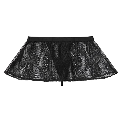 ABAFIP Men's Sissy Skirt Floral Skirted Sissy Panties Crossdress Underpants Low Waist Bikini Briefs Underwear - Main Image