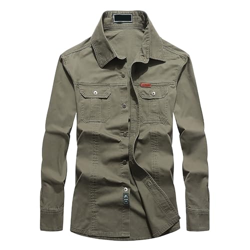 Chemise safari homme manches longues avec poche vêtement de sport séchage rapide