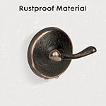 Oil Rubbed Bronze Towel Hooks Antique, 2 Pack Coat Robe Hook Heavy Duty Bathroom Double Hook Wall Mounted, Hand Towel Hooks for Kitchen - Image 5