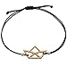 Produktbild Selfmade Jewelry Boot Armband - Größenverstellbar/Glücksarmband Armkettchen - Handmade Paperboat Armbändchen Damen Frauen Inkl. Geschenkverpackung (Rosegold)