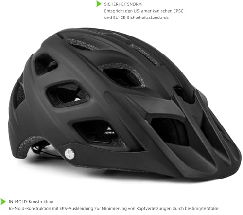 Exclusky MTB-Helm für Herren und Damen mit Visier