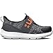 Under Armour Boys' Infant Surge 3 Slip On, (003) Black/Pitch Gray/Orange Blast, 6, US