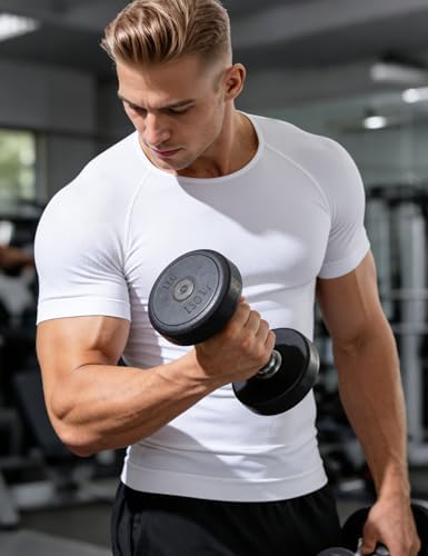 Casey Kevin Mens Medium Compression Shirts Short Sleeve Shapewear 3 Pack - 1