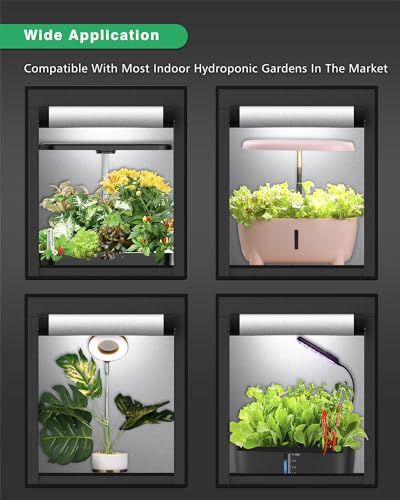 Tenda de cultivo para sistema de cultivo hidropônico Aerogarden, 40 cm x 35 cm x 53 cm, Mylar altame