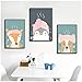 Produktbild NIEMENGZHEN Druck auf Leinwand Niedlichen Tier Poster Drucken Cartoon Leinwand Malerei Bild Wandkunst Graffiti Schlafzimmer -40x60 cm Kein Rahmen