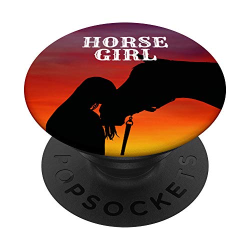 Horse Girl Gift For Girls Who Love Horses Teenager PopSockets PopGrip: Swappable Grip for Phones & Tablets