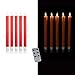 Produktbild DbKW 5er Set LED Stabkerzen in Echtflammen-Optik mit Fernbedienung und 4/8 Stunden Timer aus Echtwachs. Neustes Modell! Flackereffekt und Standlicht. Tafelkerzen Kerzen (Rot)