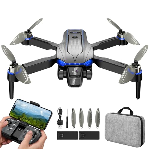 Buvnatep Foldable FPV Drone for Kids & Adults, Clearance! 1080P HD Camera, Carrying Case, Gesture Control Selfie, Altitude Hold, One-Key Takeoff/Landing, 3D Flips——Only $25.99