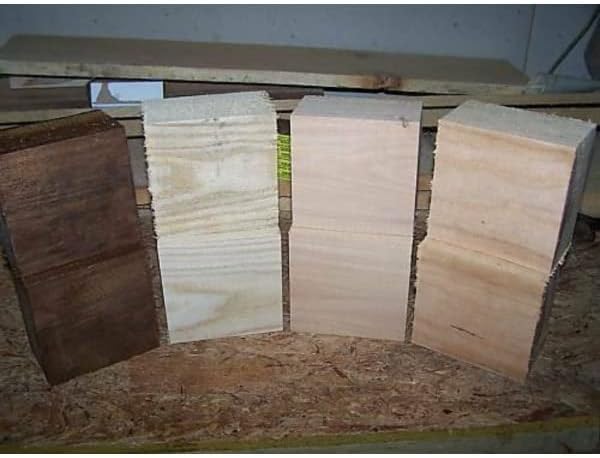 4 Pieces Various Bowl Blanks Elm, Gum, Sycamore, Honey Locust 6" X 6" X 3"