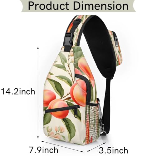 Bolso tipo sling unisex de poliéster 7.9x3.5x14.2 in miniatura 3