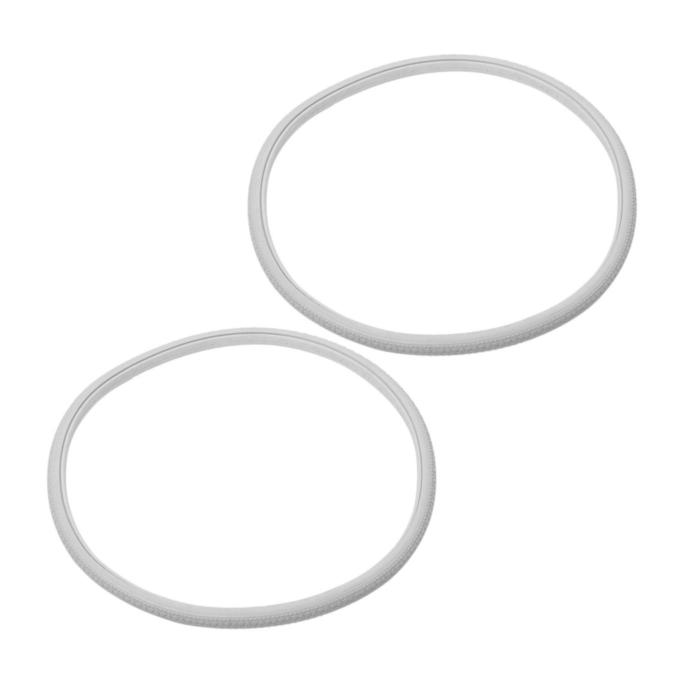 2 Stück Rollstuhlreifen Pu Vollgummi 24 Zoll Elastische Ersatzräder ohne Luftfüllung Kompatibel für Rollstuhl Zubehör