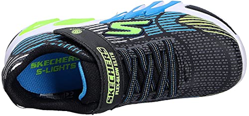 Skechers Garçon Flex-glow Elite Sneaker, Schwarz A, 25 EU