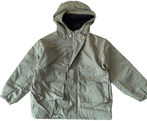 Flioko Toddler Boys Windbreaker Casual Outerwear Kids Jacket (US, Age, 5 Years, Green)