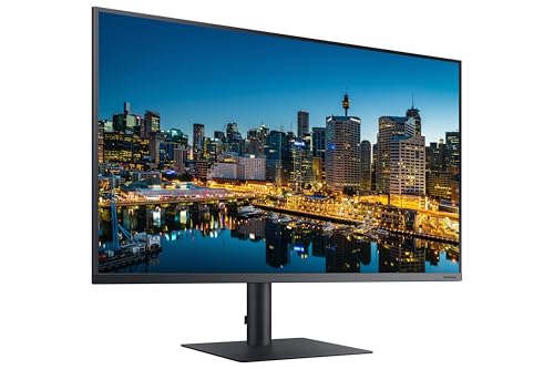 Image of Samsung 32 Inch Professional Monitor with 4K UHD Resolution and Thunderbolt 3, 1 Billion Color Support, HDR10, Game Mode, Daisy Chain, Display Port, HDMI, USB Ports (LF32TU870VWXXL, Dark Blue Gray)