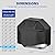 TIAOFY BBQ Gas Grill Cover for Outdoor, Anti-UV, Rip-Proof, 600D Oxford Fade Resistant Material, Barbecue Cover with Hook and Loop Straps & Adjustable Hem Drawstring-10 Size Options (65”x24”x44”)