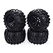 KingVal 4PCS Replacement Durable RC Tyre Wheel ø125x70mm Hex Joint 12mm Compatible with 1/10 Monster Truck HPI HSP Savage XS TM Flux ZD Racing LRP RC Car